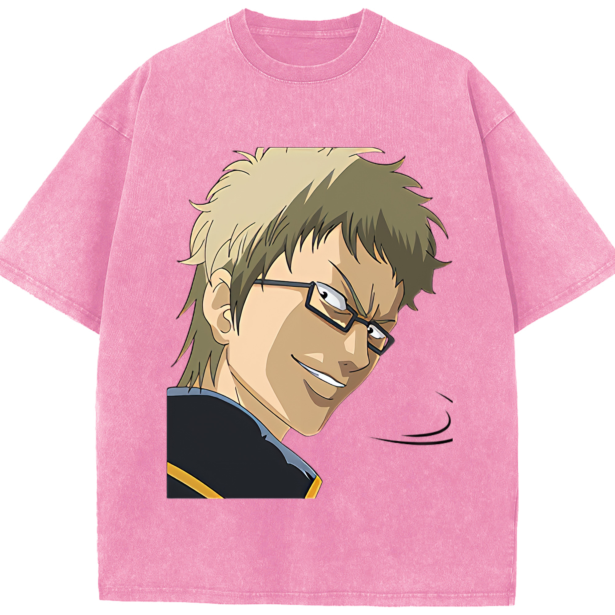 （画像用） ぎんたま 坂田銀時（さかたぎんとき） 神楽 志村新八（しむら しんぱち） GINTAMA Sakata Gintoki Kagura Shimura Shinpachi 綿100% ヴィンテージ風 半袖Tシャツ（フロントプリント）